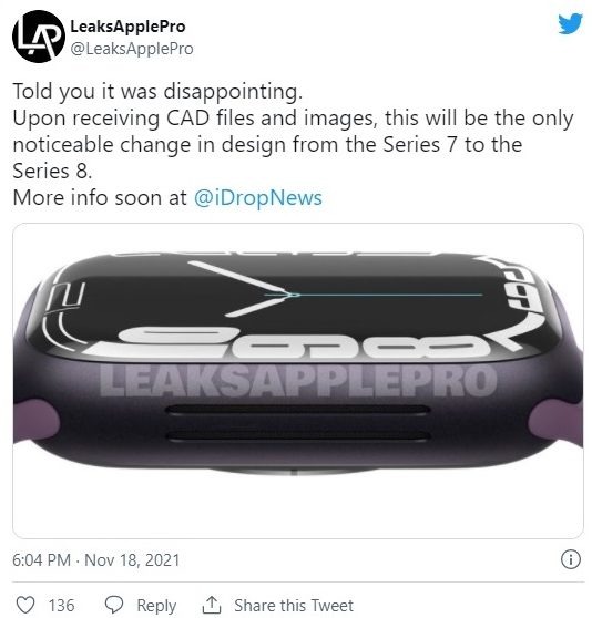 tweet from LeaksApplePro