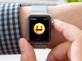 smartwatch with emojis