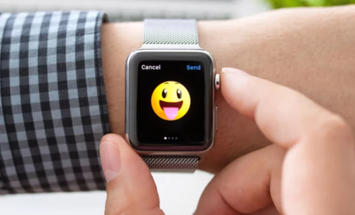 smartwatch with emojis